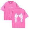 Dark Angel Wing Graphic Printed T-Shirt for Women Cotton Short Sleeve Oversized Loose Tops Streetwear Fashion Tees