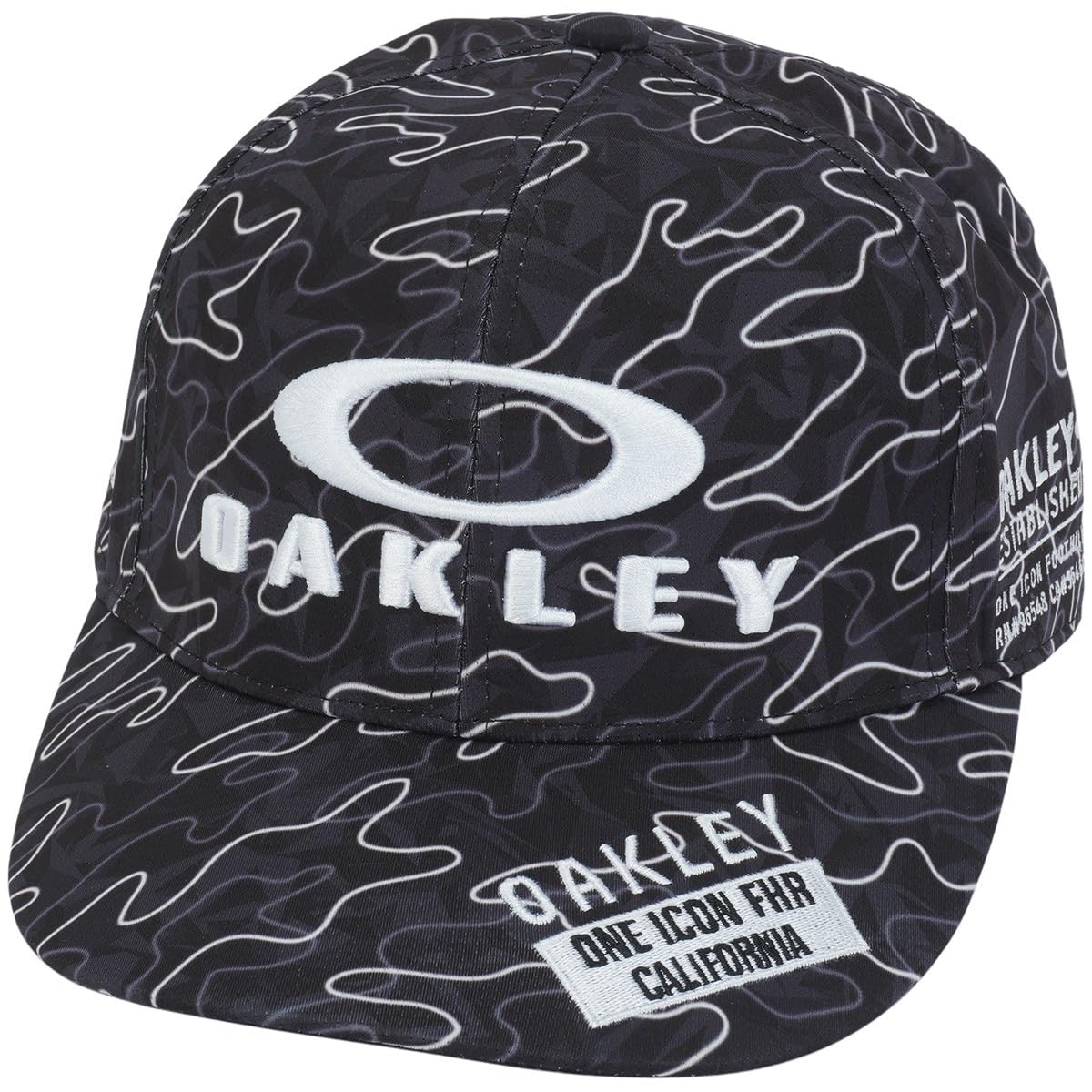 

Oakley Fixed Size Black Free Size Cap, 25.0 (00G), Print,