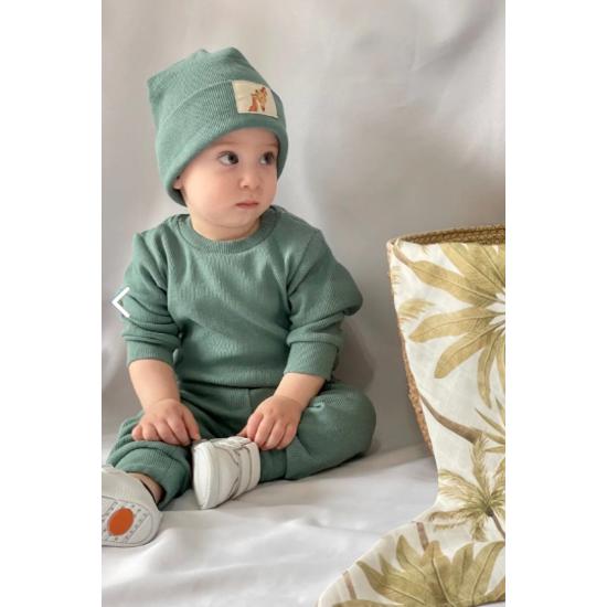 

Pamuk Bereli 3 lü Takım Bebek Ve Çocuk Yeşil 3-6 m