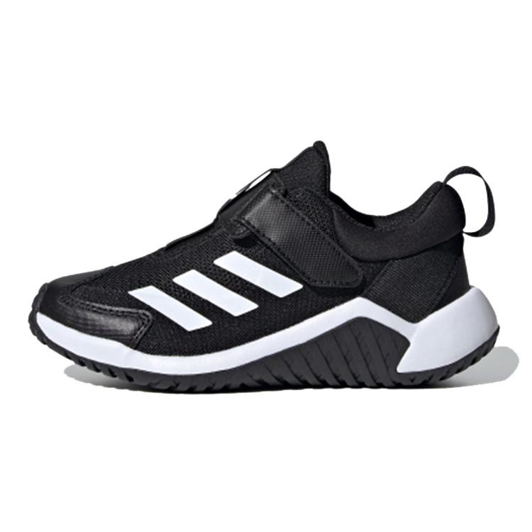

Adidas 4Uture Sport AC K Fabric Slip Resistant Abrasion Resistant Low top Running Shoes Black White Kids FV3711 30.5