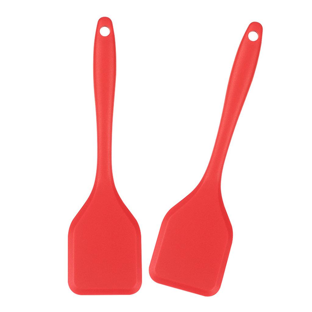 Pack of 2 Durable Silicone Cooking Tool High Temperatures Resistant Spatula Easy To Clean Essential Kitchens Utensils