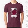 Elder Emo T Shirt 6xl Cotton Cool Tee Elder Emo Emo Goth Elder Skull Pop Punk Emo Band Still Emo Funny Elder Emo Punk Black