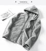 Women’s Double-Sided Coral Fleece Hoodie - Warm, Windproof, Zip-Up Cardigan for Casual Autumn/Winter Home Wear