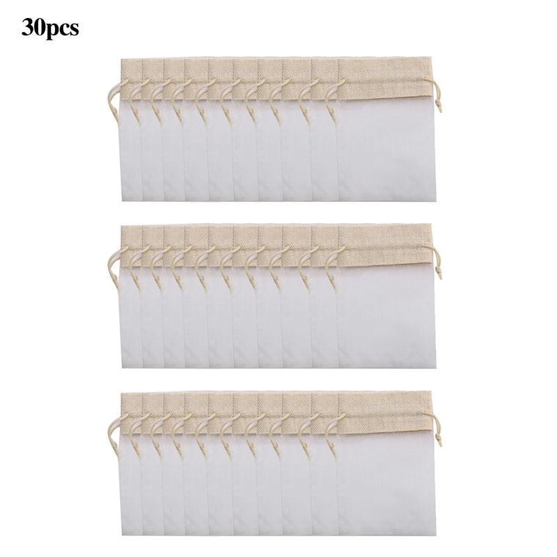 30 ks organzových malých dárkových sáčků na cukrovinky, svatební, festivalové, párty balení, dárkové tašky, sáček se šňůrkou, svatební dárky pro hosty 10x15cm