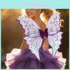 Fairy Butterfly Costume Wings For Kids Dress Up Party With Gold Detailing For Festival Celebrations