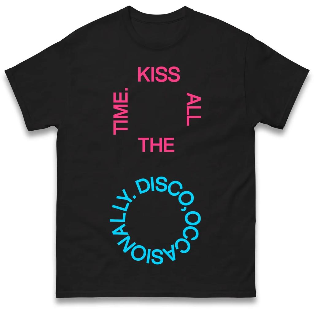 Y2k Vintage Tops Kiss All The Time Disco Occasionally Harry Styles 2026 Album Cotton T Shirt Summer ONeck Print T Shirt Unisex