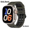 Ocean Silicone Strap for Apple Watch Ultra 2 49mm Band Breathable Bracelet for iWatch Series 10 46mm 42mm 9 8 7 6 SE 45mm 44mm
