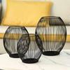 Iron Wire Bird Cage Candlestick Black Lantern Candelabra