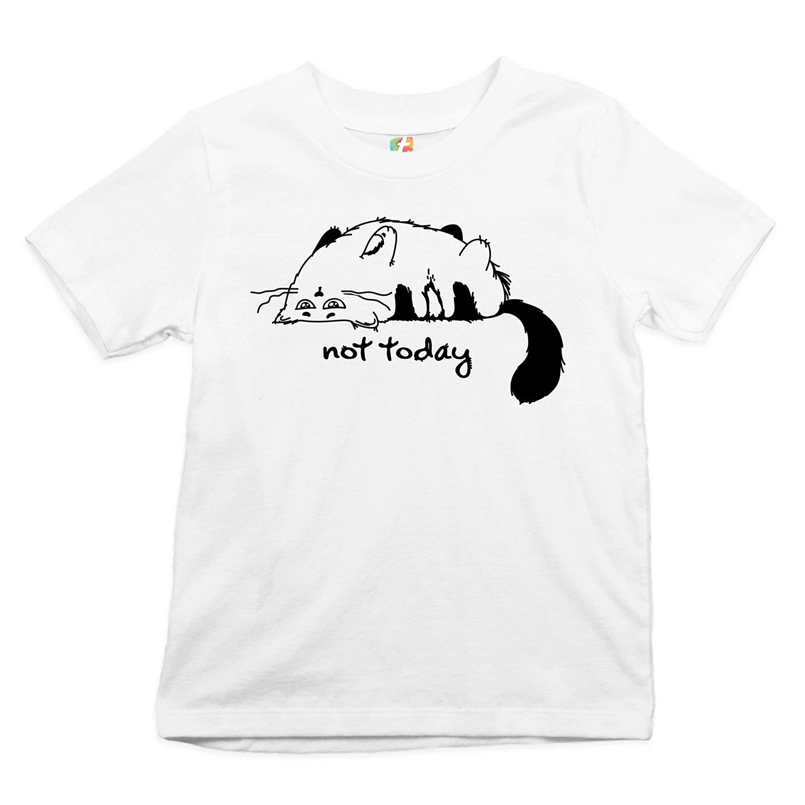 

Lazy Kitty Not Today Youth kids boys T-Shirt Kitten Cat Lovers Funny Kids 120