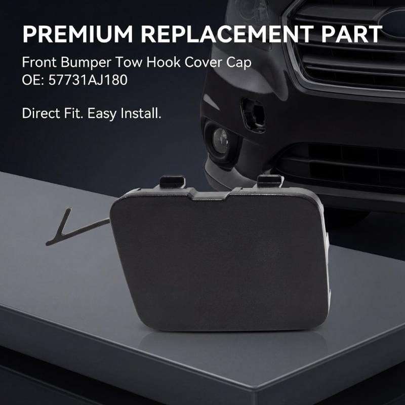 Front Bumper Spoiler Tow Eye Hook Cover Replacement Accessories 57731AJ180 for Select Model