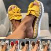 Kobiety Śliczne Bowknot Wygodne Slip on Sandały Damskie Casual Codzienne sandały na platformie Party Peep Toe Kobiece kapcie