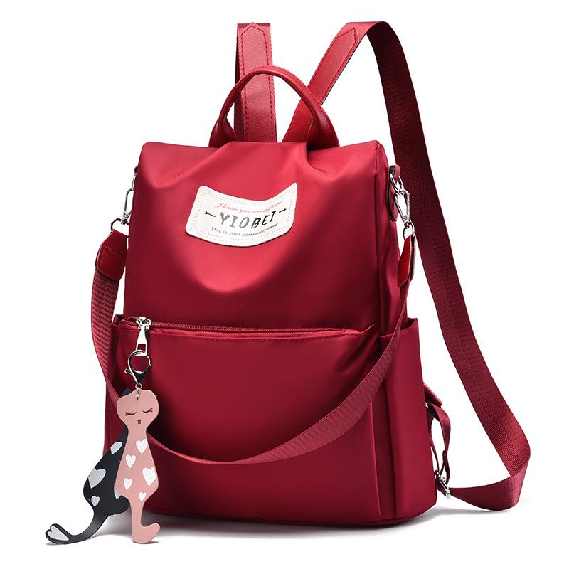 

Cute new women s backpack fashion simple business women s bag casual shoulder messenger bag красный