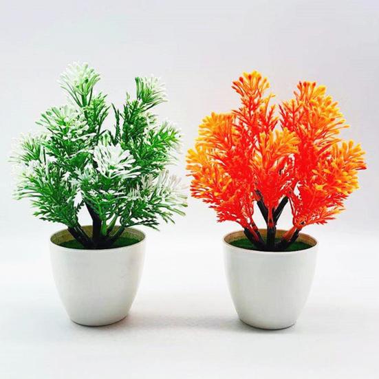 Artificial Potted Plant Full of Vitality Realistic Exquisite Fake Flowers Table Potted