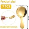 Lusofie 7PCS Gold Short Handle Spoons, Mini Gold Spoons, Mini Scoops for Candy, Coffee, Tea, Sugar, Dessert