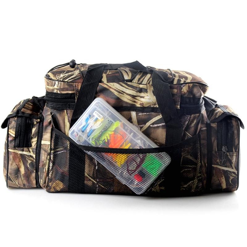 Fishing Gear Organizers Large Capacity Oxfords Cloth Fishing Tackle Bag