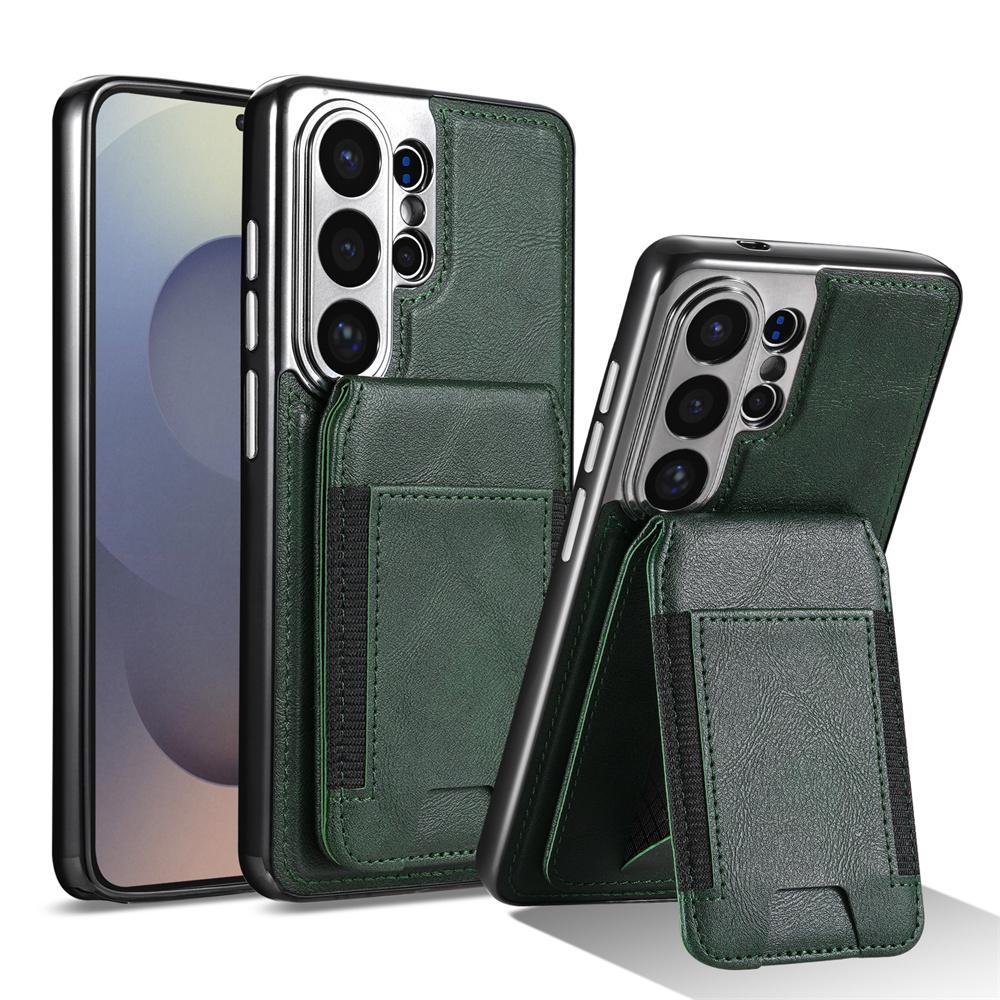 

Leather Business Wallet Magnetic Phone Case for Samsung S26 Ultra S26 Plus For Magsafe Flip Slot Card Fold Holder Cover Galaxy S26