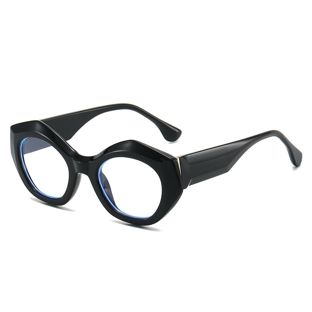 

Flat Glasses Anti-Blue Light, Men S And Women S Round Faces, Large Faces, Simple Glasses Show A Small Face, High-End Feeling And Plain Face flat light