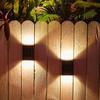 Outdoor Solar Lights Up and Down Luminous Solar Wall Washer Lamp Waterproof For Garden Yard Street Landscape Decor Lighting