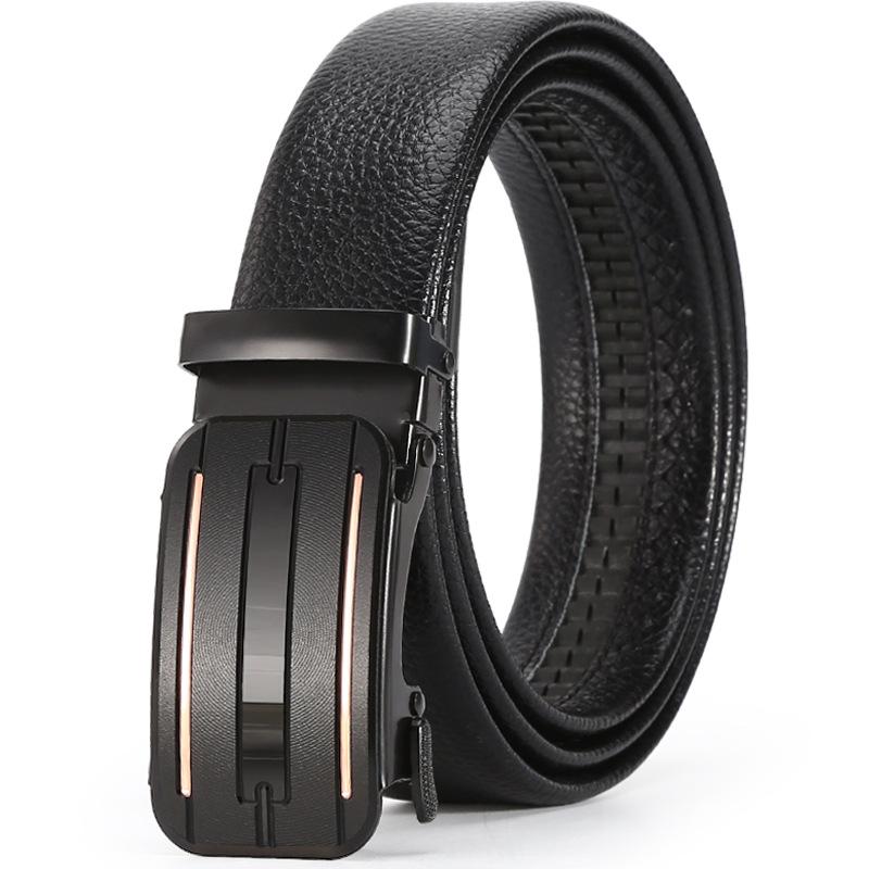 Belt Men'S Business Automatic Buckle Belt Chaozhongqing Pants Belt Stall