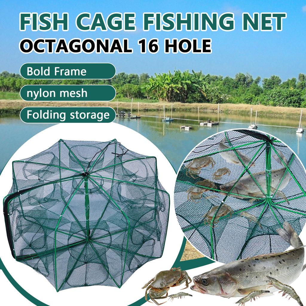 The  Foldable Fishing Trap, 2024 New The Fishing Trap Fishing Kit, Fishing Net For  Fish Shrimp Crawfish Crab