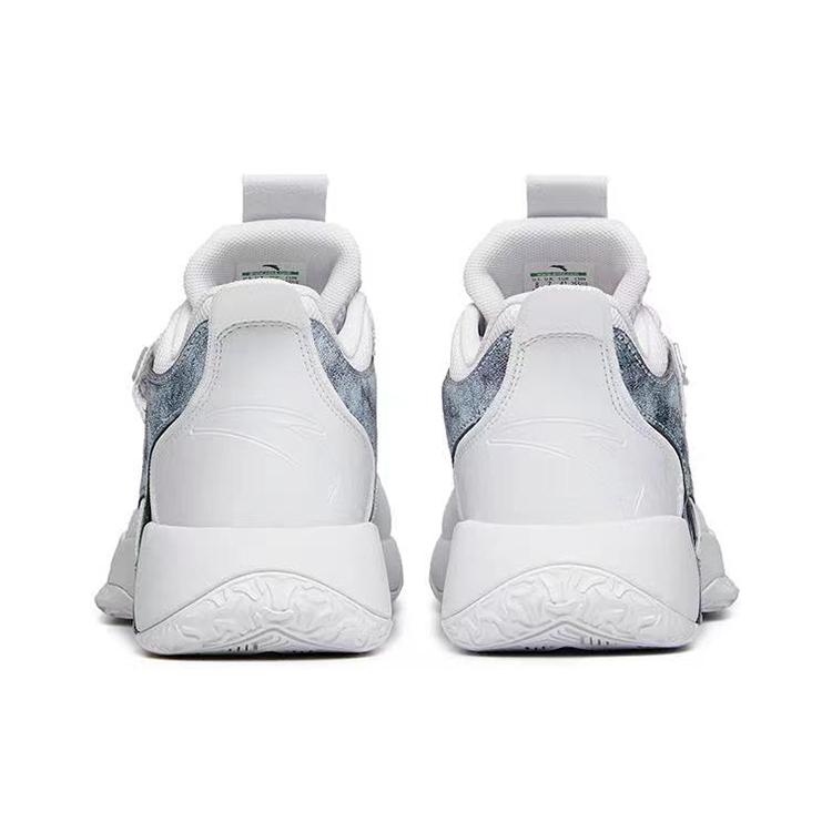 Anta Speedy 2 Comfortable Textile, Synthetic Leather Slip Resistant Abrasion Resistant Mid top Vintage Basketball Shoes 112141606-5