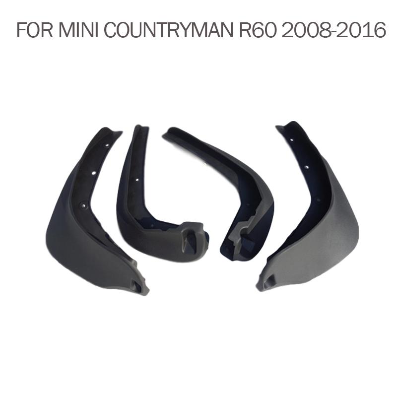 2008-2013 2014 2015 2016 FOR MINI Countryman R60 Mud Flap Splash Guard Mudguard Fender Mud Flaps Accessories Front Rear 4pcs