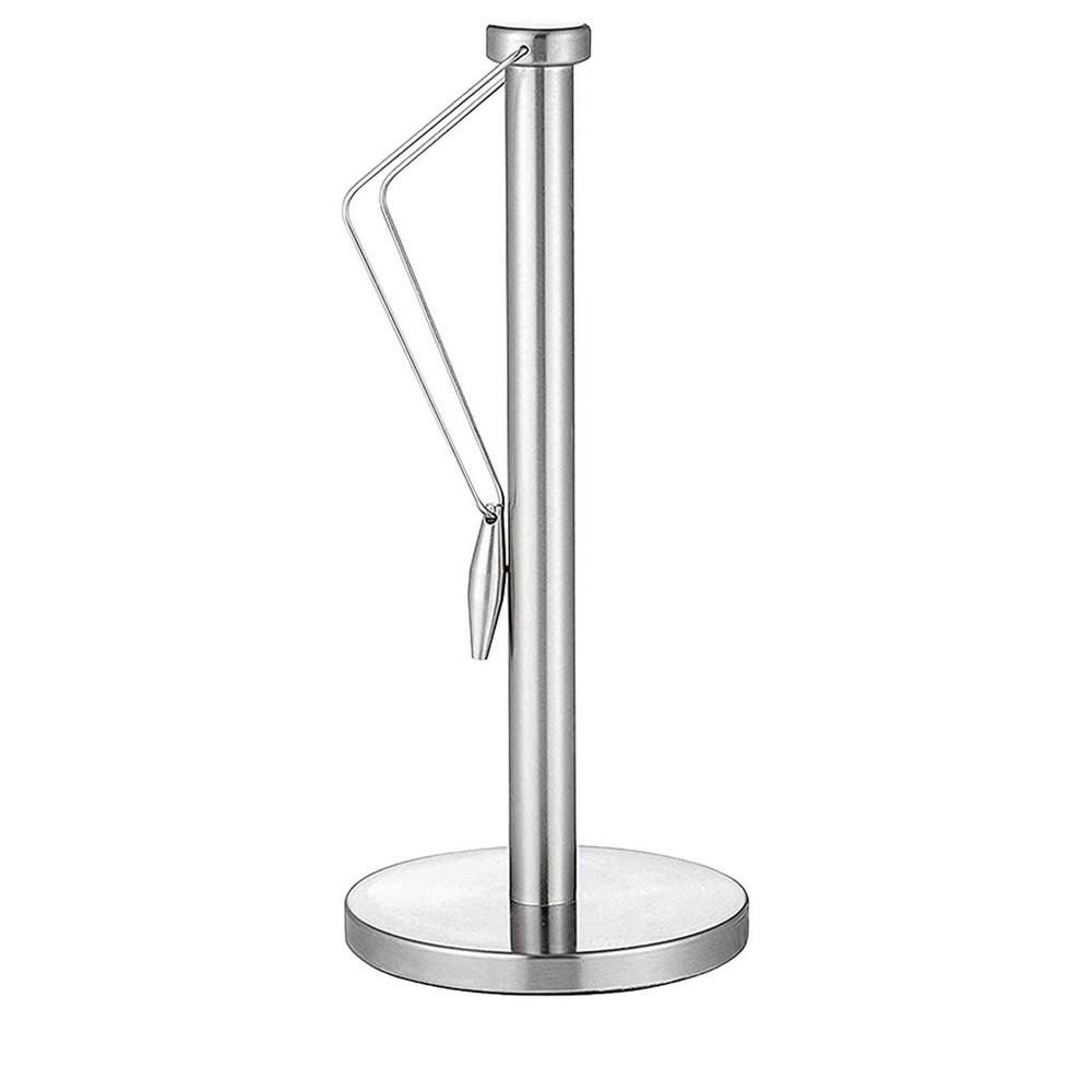 

Kitchen Gadget Vertical Non-Slip Tissue Storage Rack Roll Paper Rack Tissue Holder Napkins Rack серебряный