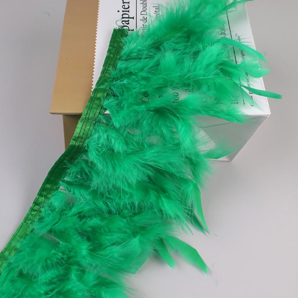 Feather10Meters Turkey Feather Trim Fringe 10-15CM Marabou Feathers Ribbon Handicrafts Clothes Dress Sewing Plumes Decoration