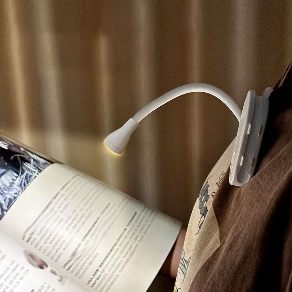 Rechargeable LED Book Light Dimmable Clip Light Portable Eye-care Light Book Reading