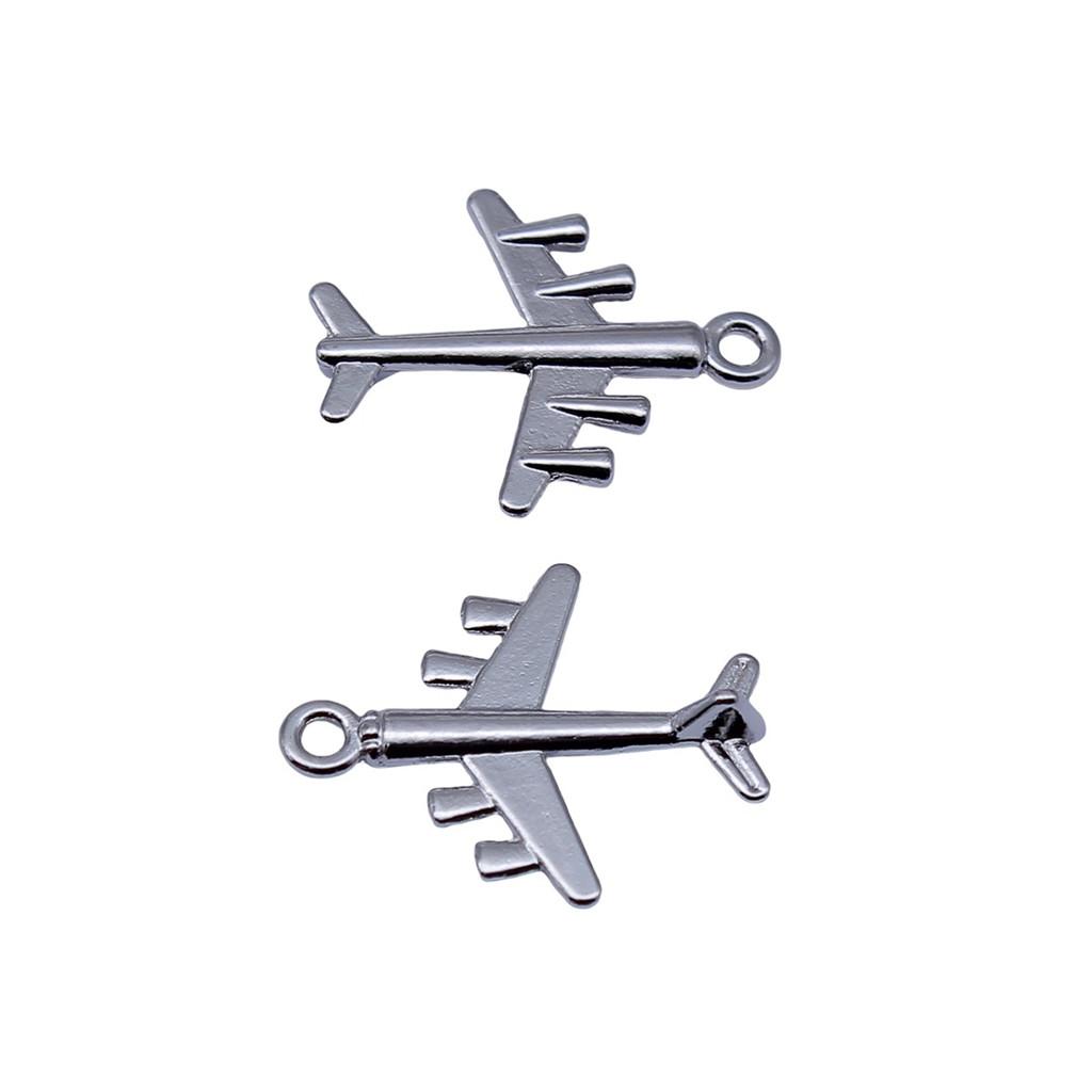 Airplane Charms Multi Color Alloy Car Pendants For Travel Themed Jewelry