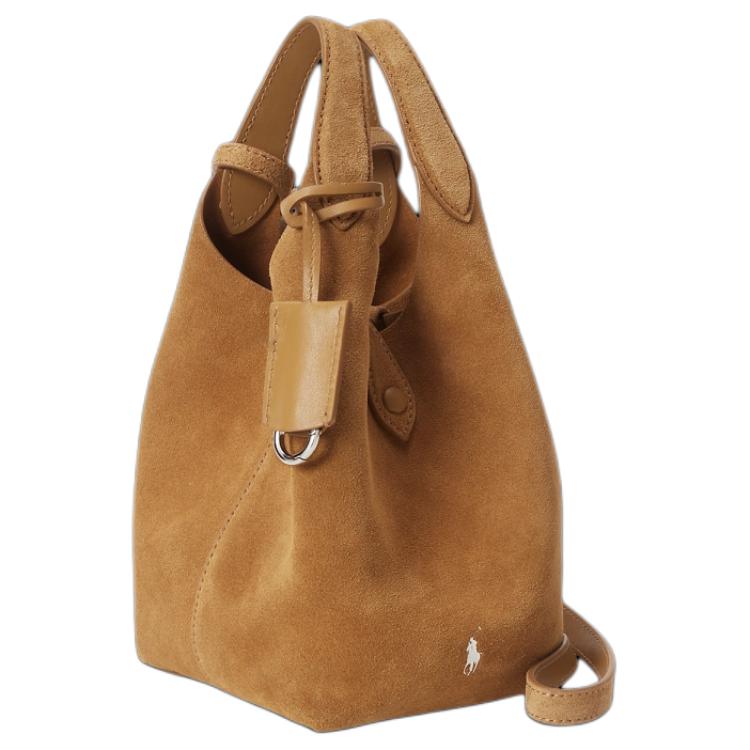 Polo Ralph Lauren Polo Play Minimalist Lazy Fashion Design Tote Bag Shopping Bag Women tote Caramel WAPOBAG03520111