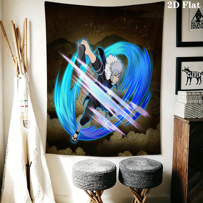 Dynamic Anime Wall Tapestry Tapestry Wallmounted Background Cloth Wall Covering Decoration Christmas Gift Background Wall Hanging Cloth