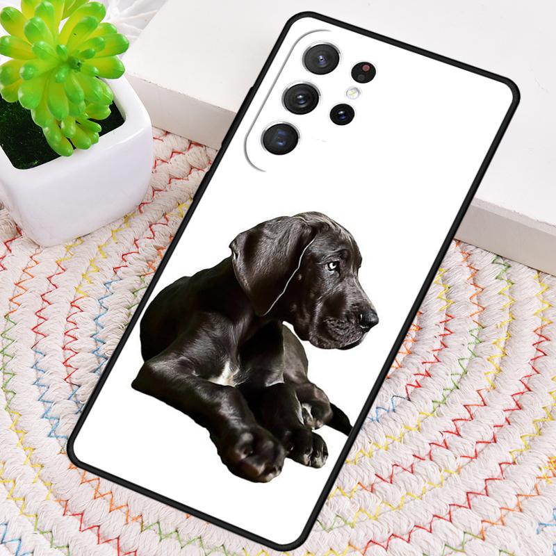 Great Dane Dog Puppy Silicone Phone Case For Samsung Galaxy Note 10 Pro S26 S25 S24 S23 S22 S21 Plus S25Ultra Capa Cover