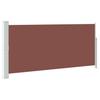 Retractable Side Awning 140 x 300 cm Brown