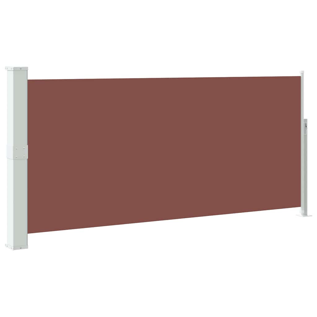 Retractable Side Awning 140 x 300 cm Brown