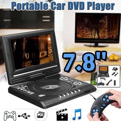 Callaa 7.8 inch portabil Home Car DVD Player VCD CD MP3 HD DVD Player Analog TV USB SD Carduri RCA Joc LCD 16:9 Rotiți