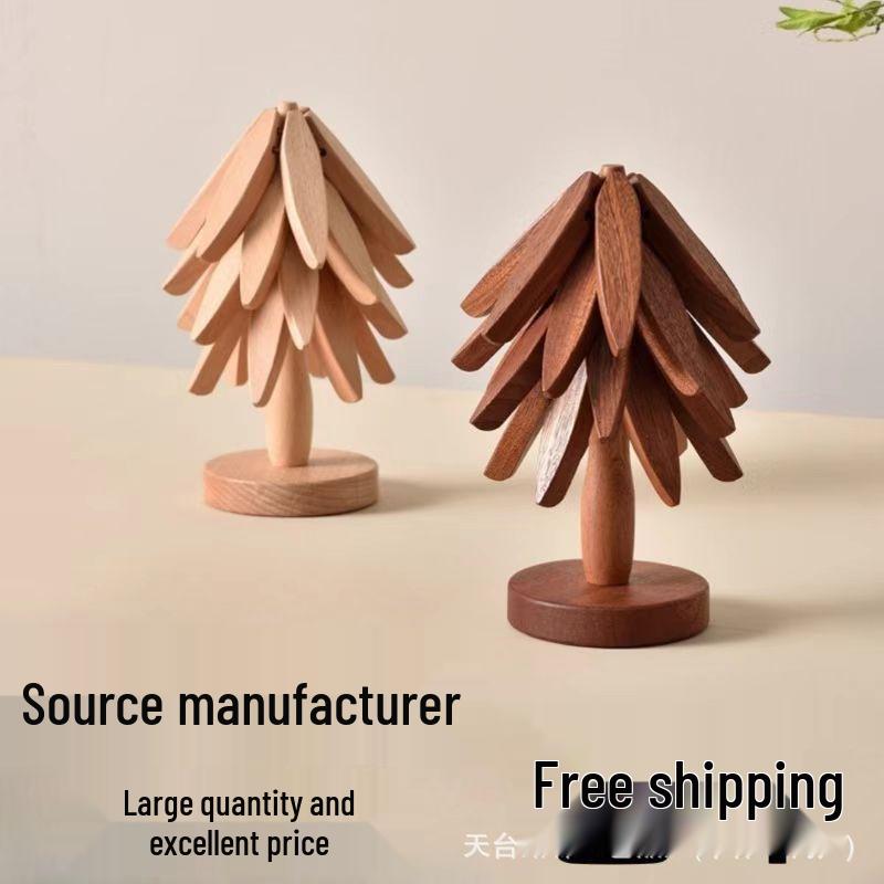 Black Walnut Wooden Heat-Resistant Pad - Anti-Scalding Table Decor Coaster Placemat