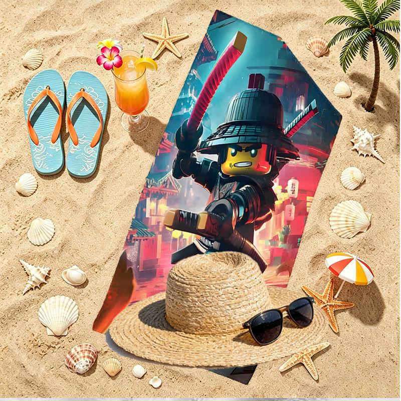 Gamer Print Beach Towel, Versatile Lightweight Absorbent Beach Towel for Pool Surf Yoga Bathroom, Perfect Birthday Holiday Gift