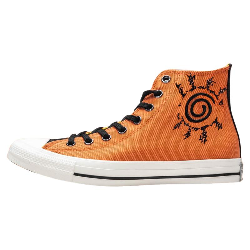 Naruto Shippuden X Converse Chuck Taylor All Star High Naruto Unisex Sneakers Orange Pale-Magma Black A14836C