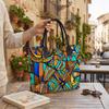 Bohemian Tribal Print Large Tote Bag Casual Daily Shopping Shoulder Bag for Women