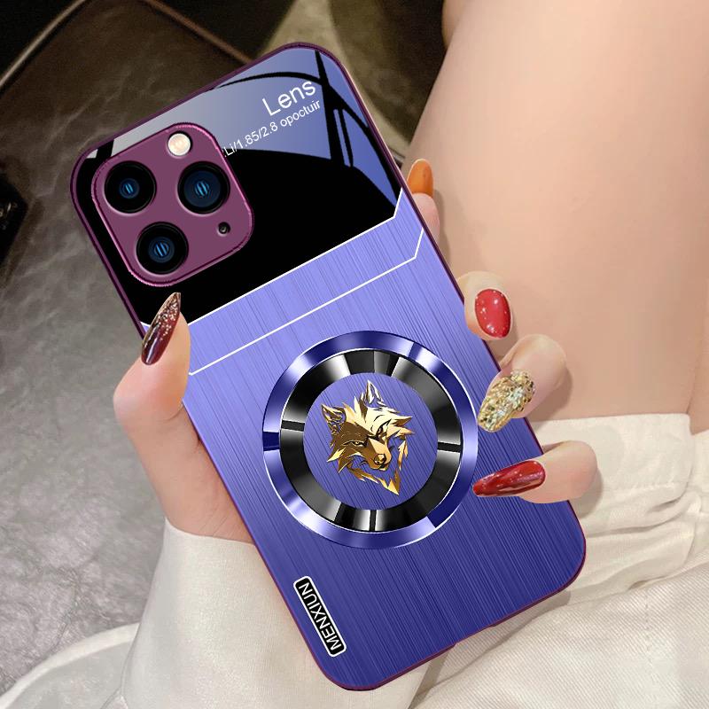 

Aperture Wolf Green Rose Purple For IPhone 15 Pro 14 13 12 Mini 11 XS Max XR 7 8 Plu SE 2020 2022 Tempered Glass Phone Case For iPhone SE (2020)
