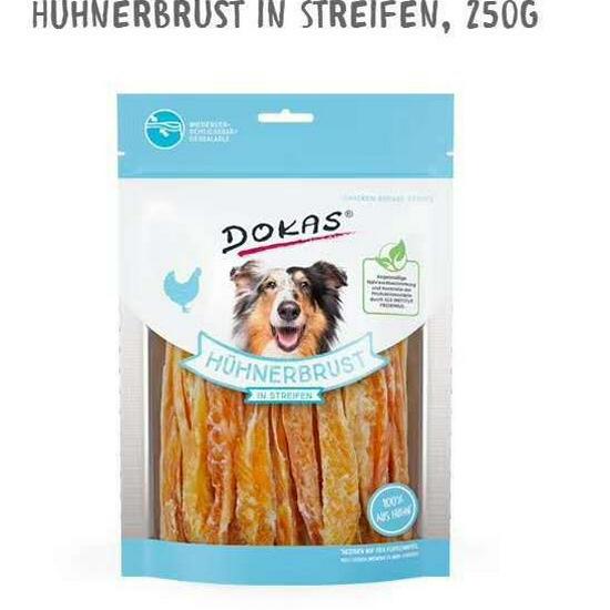 Pet Snacks: DOKAS Chicken/Duck Jerky for Pomeranian, Teddy, Bichon Frise Dogs - 250g