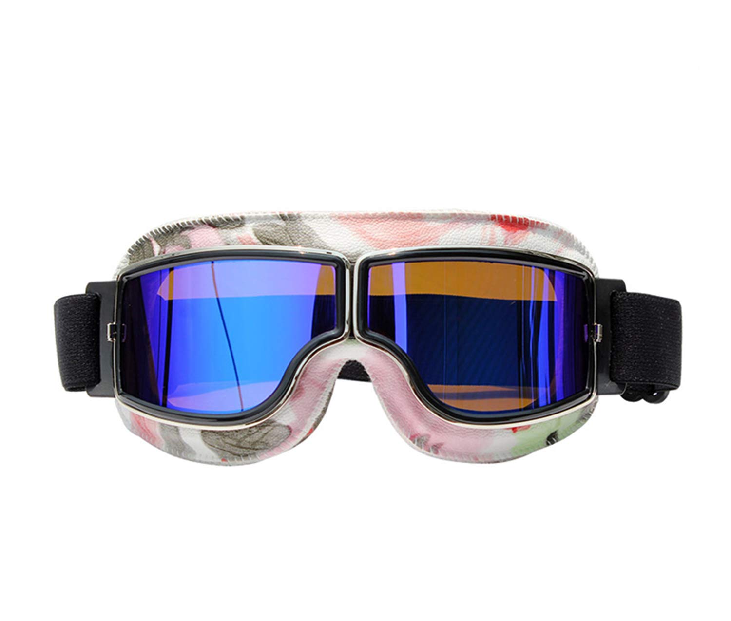 

[IronKing] Ретро Мотоциклетные Очки Линза ПК Многоцелевые Ветрозащитные Пескозащитные Защита от Запотевания Защита от УФ Излучения Очки для Занятий Спортом на Открытом Воздухе T-13 (Синяя линза) синий