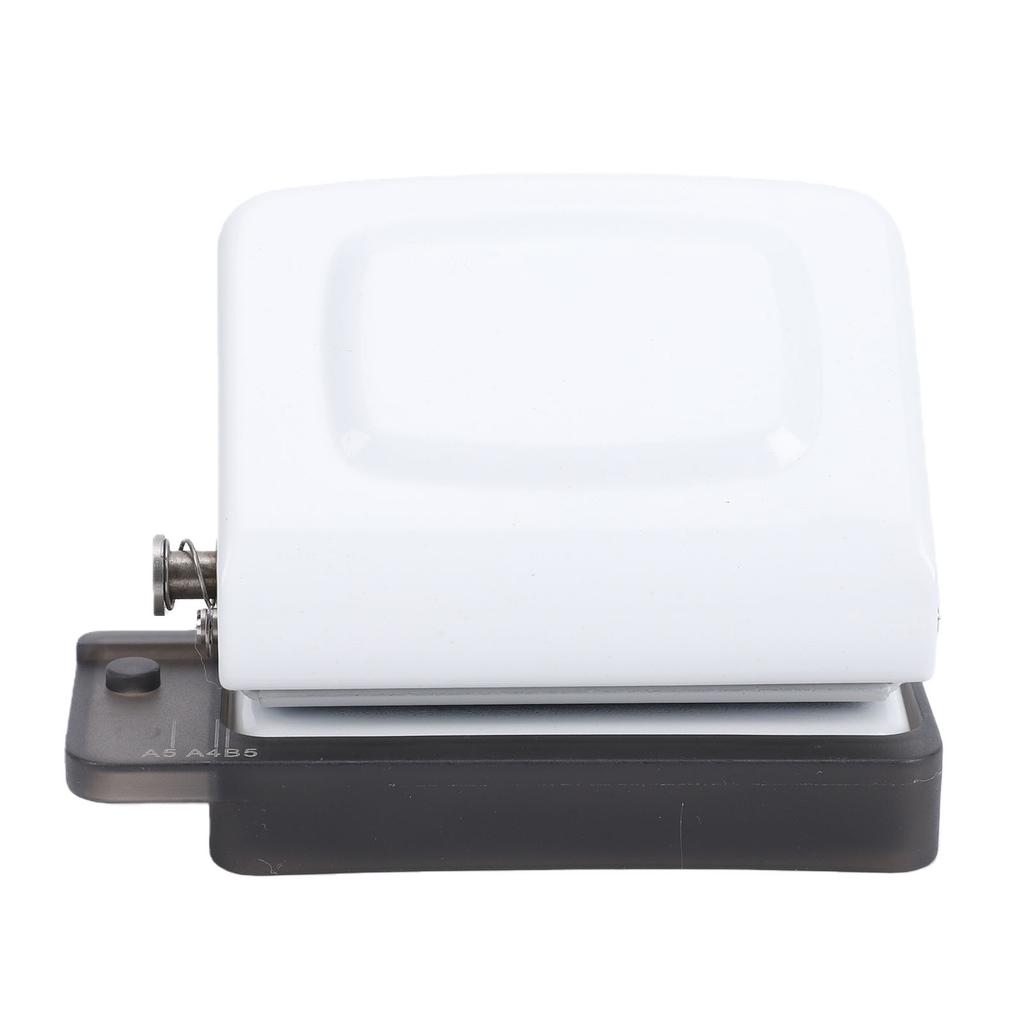 6 Hole Puncher Portable Paper Punch Tool for 20 26 30 Holes Loose Leaf Notebook Planner Craft Projects White