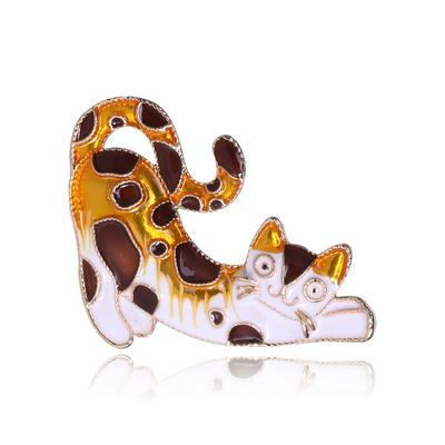Niedliche tropfende Katzenbrosche, personalisierte Mode und vielseitige koreanische Retro-Anstecknadel mit Zubehör