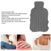Hot Water Bag Rubber Explosionproof Water Injected Hand Warming Bag with   Knit Hand Insert Cover Large