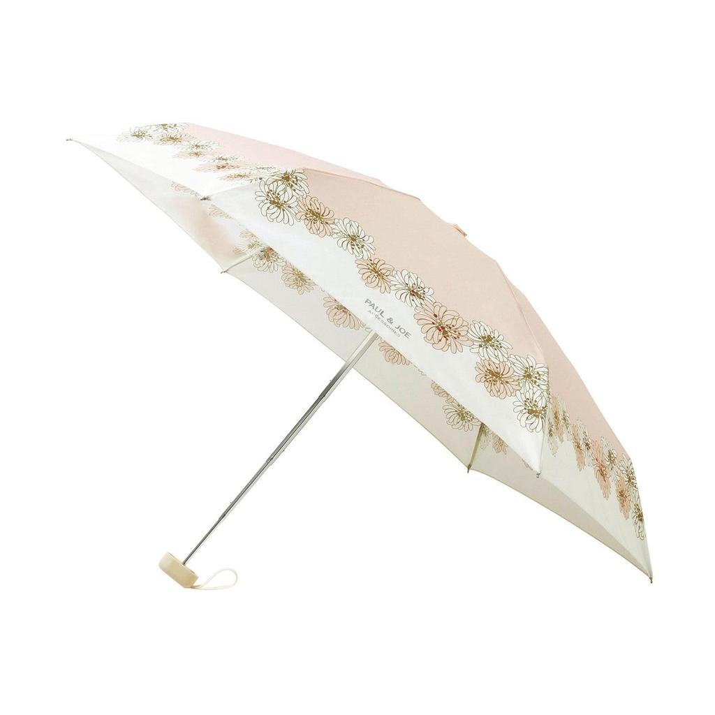 Moonbat [Paul & Joe] Women's Folding Umbrella, 5-Tier Mini, Chrysanthemum, Pink, 21-113-10978-12, UV Protection, for Commuting and School