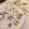 Mori small fresh lily of the valley flower fringed pearl necklace temperament collarbone chain girl heart sweet necklace