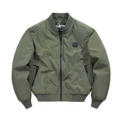 Men's Autumn and Winter Fleece Thermal Jacket Jacket Young Men's Quick-drying Breathable Baseball Jacket Collar Jacket
