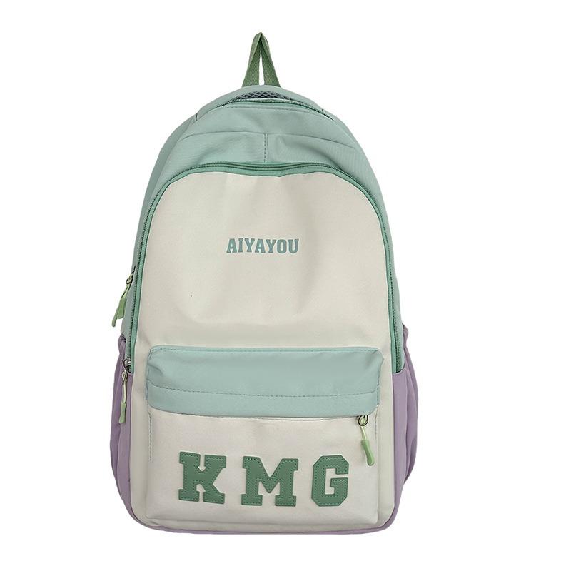 School bag new middle and high school student school bag popular letter campus backpack leisure large capacity computer backpack tide